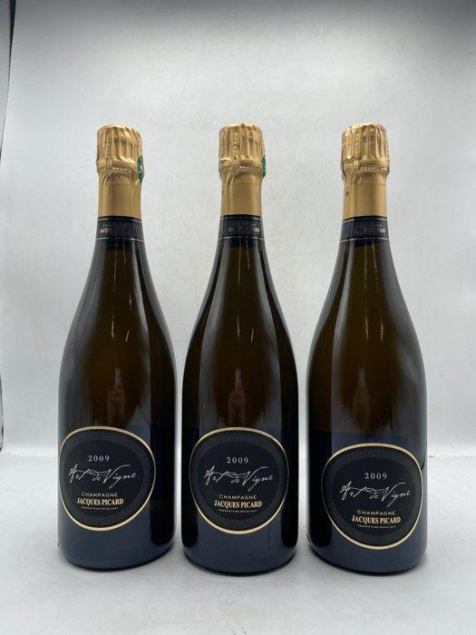 2009 Jacques Picard, Art De Vigne - Champagne Extra Brut - 3, Verzamelen, Wijnen
