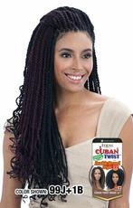 Freetress Equal Cuban Twist Braid 24 inch, Nieuw, Pruik of Haarverlenging, Verzenden
