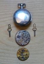 lotto di n.3 orologi da taschino (1 completo e 2 movimenti), Antiek en Kunst