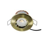 LED fire rated inbouwspot 6Watt rond MESSING IP65, Huis en Inrichting, Lampen | Spots, Ophalen of Verzenden, Nieuw