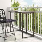 vidaXL Tuintafel inklapbaar 90x51x75 cm poly rattan bruin, Verzenden, Nieuw