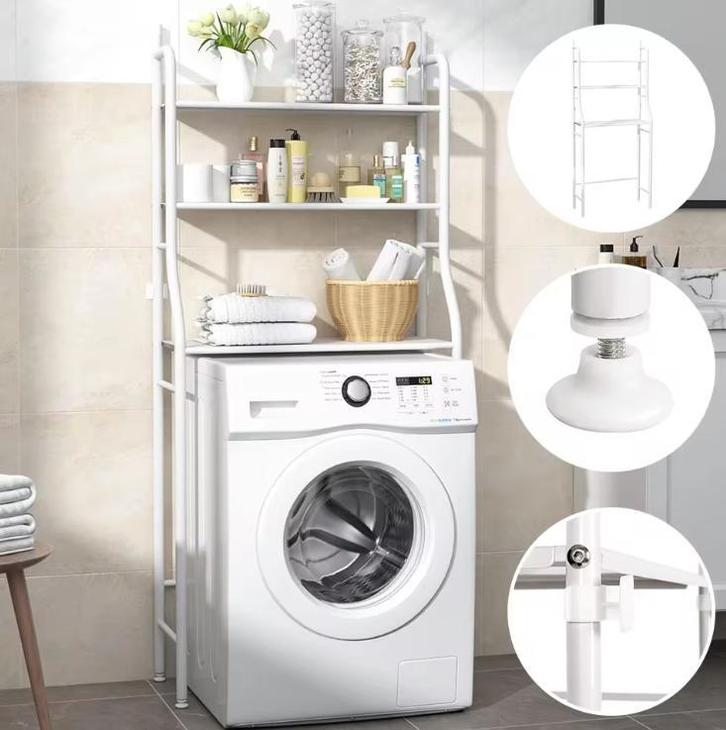 Wasmachine Opbergrek – 3-laags Badkamerrek 68×25×155 cm, Huis en Inrichting, Kasten | Boekenkasten, Nieuw, Verzenden