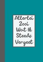 Wachtwoordenboekje / Wachtwoorden Boekje - Allerlei Zooi Wat, Verzenden, Zo goed als nieuw, Wachtwoordenboekjes & Meer
