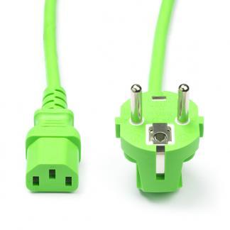 C13 kabel | ProCable | 1.8 meter (Haaks, Groen), Computers en Software, Pc- en Netwerkkabels, Nieuw, Verzenden