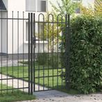 vidaXL Hekpoort Grijs 100 x 175 cm Poedercoated staal, Tuin en Terras, Verzenden, Nieuw