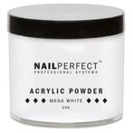 Nail Perfect  Basic Acrylic Powder  Mega White  25 gr, Verzenden, Nieuw