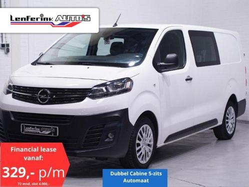 Opel Vivaro 2.0 CDTI 122 pk L3 Dubbel Cabine Automaat Airco, Auto's, Bestelauto's, Lease, Automaat, Diesel, Plug-in hybride