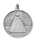 Zilveren Oog van de voorzienigheid XXL kettinghanger, Sieraden, Tassen en Uiterlijk, Kettinghangers, Verzenden, Nieuw
