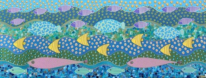 Valentina Pufe - Marine Life 3, Antiek en Kunst, Kunst | Schilderijen | Modern