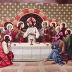 Arazzo Gobelin Ultima Cena – Heilige kunst op weefsel -, Antiek en Kunst