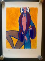 Bernard Villemot - Lithographie originale « Mademoiselle