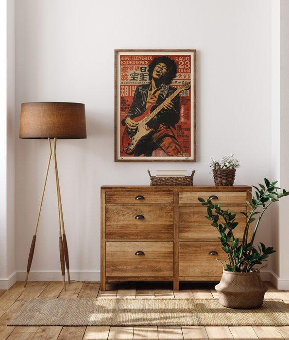 Kobalt - Jimi Hendrix - Fender (Galaxy Advertising series), Antiek en Kunst, Kunst | Designobjecten