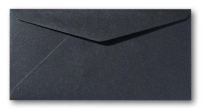 Envelop 9 x 22 cm Metallic Black, Hobby en Vrije tijd, Kaarten | Zelf maken, Verzenden
