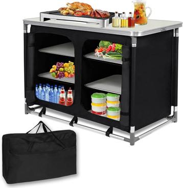 Campingkeuken - Kampeerkeuken  - Opvouwbaar - Zwart - SUBTLE beschikbaar voor biedingen