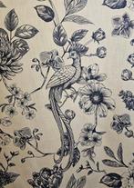 Art Nouveau-stof Giardino in Blu Exclusieve boheemse stof