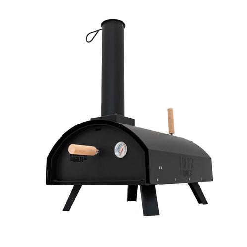 Buiten tafel pizza oven 30 cm draagbaar zwart staal, Tuin en Terras, Pizzaovens, Verzenden