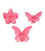 Haarklemmen Set Klein Vlinder Bloem Roze, Sieraden, Tassen en Uiterlijk, Uiterlijk | Haarverzorging, Verzenden, Nieuw