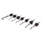 Benson Verzinkboorset - Ø 3 t/m 6 mm - 7-delig - Traploos.., Ophalen of Verzenden, Nieuw