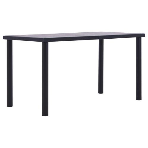 Eettafel Zwart/Betongrijs - 53% Korting - Tweedekansje!, Huis en Inrichting, Tafels | Eettafels, 50 tot 100 cm, 100 tot 150 cm