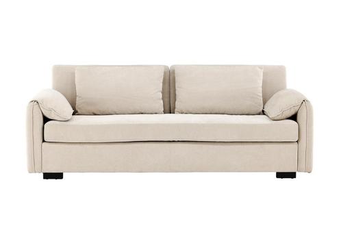 Maris - 3-Zitsbank - Beige - Velvet - Jorn, Huis en Inrichting, Banken | Bankstellen, Nieuw, Verzenden