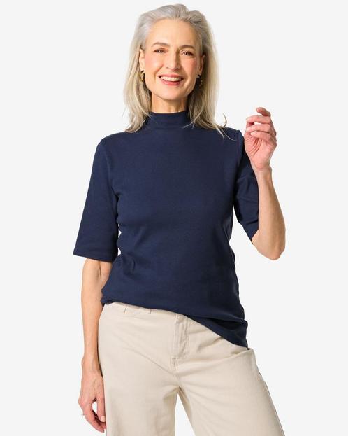 HEMA Dames top Clara rib donkerblauw korting, Kleding | Dames, Overige Dameskleding, Nieuw, Verzenden