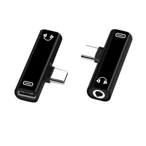 USB-C Duo adapter - naar mini jack + USB-C, Muziek en Instrumenten, Kabels en Stekkers, Ophalen of Verzenden