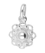 Zilveren Zeeuwse knop knoop 10 mm. ketting hanger, Verzenden, Nieuw