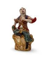Kutani - Beeldje - Kabuki- of Noh-theaterpersonage -