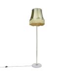 Retro vloerlamp messing met Granny kap groen 45 cm - Kaso, Verzenden, Nieuw, Retro