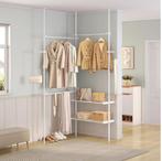 Vrijstaande Kapstok met Schoenenrek – Metalen Kledingrek 4 H, Verzenden, Nieuw