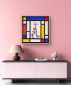 Alèze (1974) - Pink Mondrian Mondrian &amp; friends, Antiek en Kunst, Kunst | Schilderijen | Modern