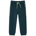 vidaXL Kinderjoggingbroek met trekkoord 92 mosgroen, Verzenden, Nieuw