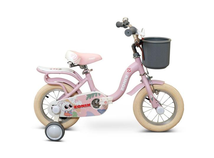Zonix Meisjesfiets 12 Inch Roze Kinderfiets Met Zijwieltjes, Fietsen en Brommers, Fietsen | Meisjes, Nieuw, Ophalen of Verzenden