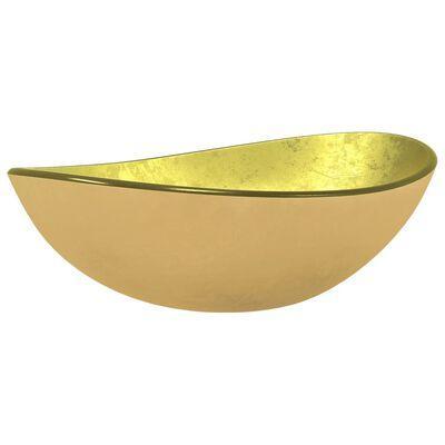 VidaXL wasbak, goud,54 x 35 cm, Diversen, Overige Diversen, Ophalen