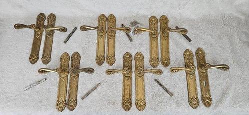 Art Nouveau Deurklink (12) - Klassiek Deurbeslag - Eind 19de, Antiek en Kunst, Curiosa en Brocante