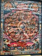 Mandala Thangka Buddha - Lebensrad 57 cm x 44 cm -