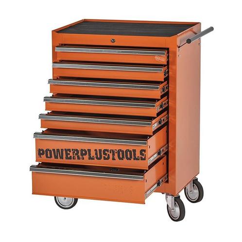 Gereedschapswagen oranje, 5 laden gevuld met gereedschap in, Doe-het-zelf en Verbouw, Gereedschap | Handgereedschap, Ophalen of Verzenden