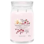 Yankee Candle Pink Cherry & Vanilla Signature Large Jar -, Ophalen of Verzenden, Nieuw, Overige typen