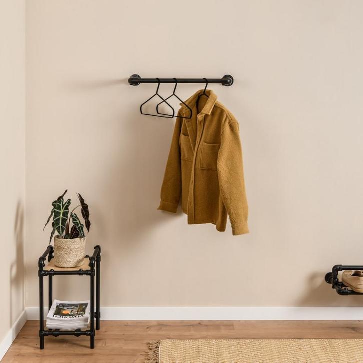 Industriële Steigerbuis Kapstok Oxford | Zwart 33.7 mm | Wan, Huis en Inrichting, Woonaccessoires | Kapstokken, Ophalen of Verzenden