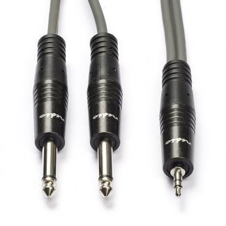 6.35 mm jack naar 3.5 mm jack kabel | Nedis | 1.5 meter, Audio, Tv en Foto, Audiokabels en Televisiekabels, Nieuw, Verzenden