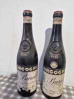 1947 & 1958 Giacomo Borgogno - Barolo Riserva - 2 Flessen, Nieuw