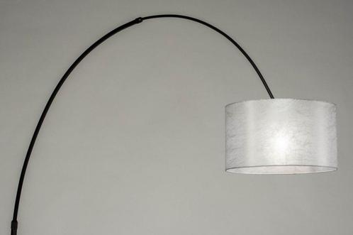 Rietveld Vloerlampen - Zwart, Grijs, Zilvergrijs - Stof, Met, Huis en Inrichting, Lampen | Vloerlampen, Verzenden