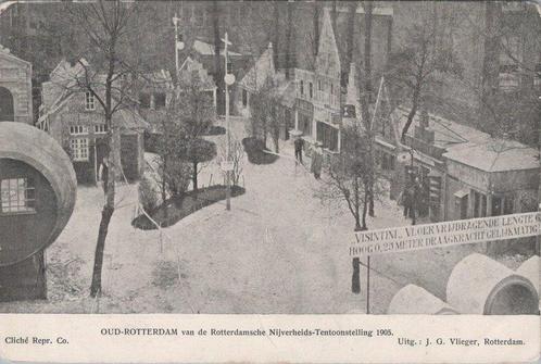 ROTTERDAM - Oud-Rotterdam van de Nijverheids-Tentoonstell..., Verzamelen, Ansichtkaarten | Nederland, Verzenden