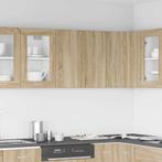 vidaXL Hangkast Lyon 60x31x60 cm bewerkt hout sonoma, Huis en Inrichting, Keuken | Keukenelementen, Verzenden, Nieuw, Bruin