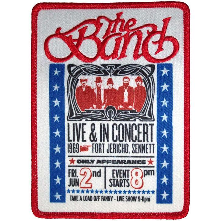 The Band - Live & In Concert - Patch officiële merchandise, Verzamelen, Muziek, Artiesten en Beroemdheden, Kleding, Nieuw, Ophalen of Verzenden