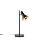 Moderne tafellamp zwart met goud 1-lichts - Magno, Nieuw, Overige materialen, Modern, Minder dan 50 cm