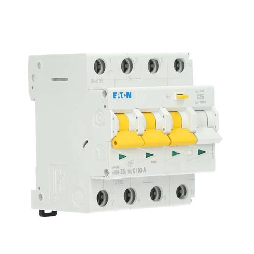 Eaton aardlekautomaat 3-polig+nul 25A 300mA C-kar (120682), Doe-het-zelf en Verbouw, Elektra en Kabels, Nieuw