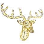 vidaXL Rendier trek slede met 140 LED Warmwit 68 x 36.5 x, Verzenden, Nieuw