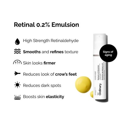 The Ordinary Retinal 0.2% Emulsion - 15ml, Sieraden, Tassen en Uiterlijk, Uiterlijk | Gezichtsverzorging, Verzorging, Nieuw, Ophalen of Verzenden