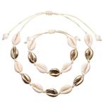 Fako Bijoux® - Schelpjes Ketting & Armband - Choker -, Verzenden, Nieuw